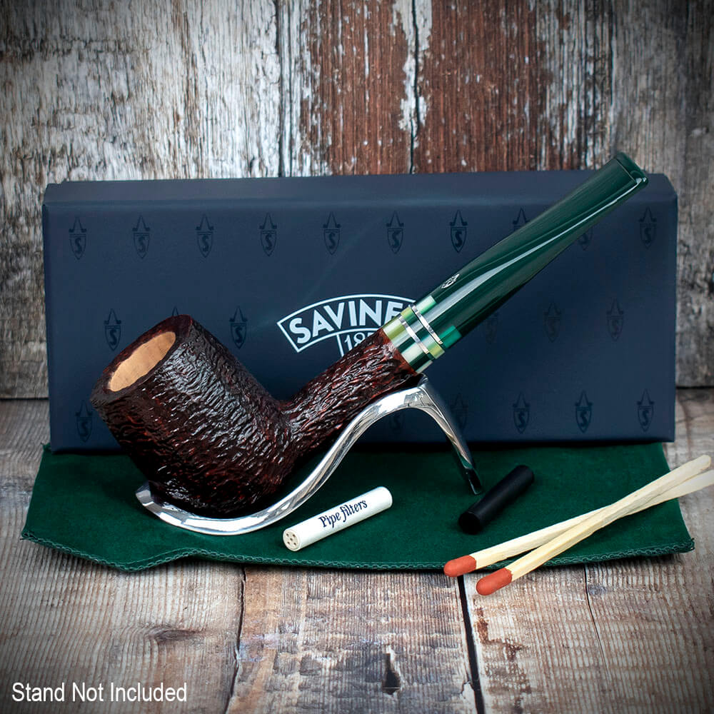 Savinelli Foresta Rusticated 111 - 6mm Briar Pipe - Image 2