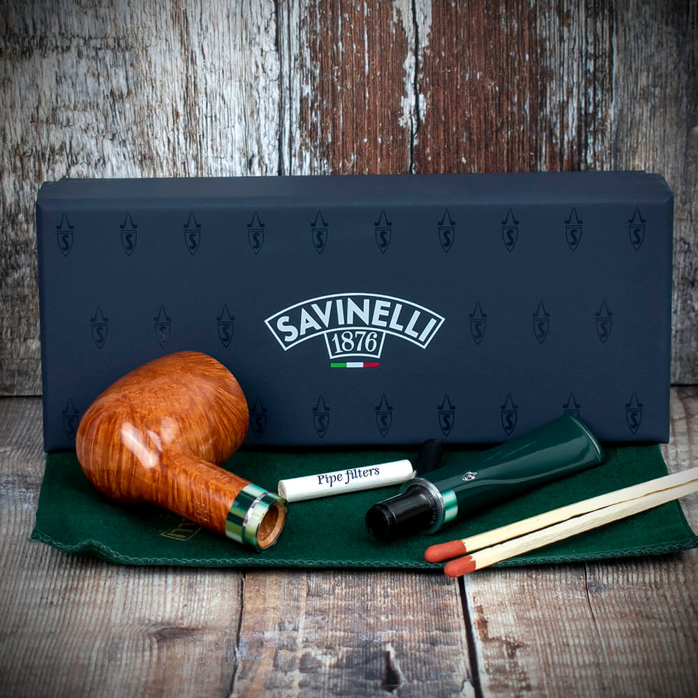 Savinelli Foresta Smooth Natural 106 - 6mm Briar Pipe - Image 4