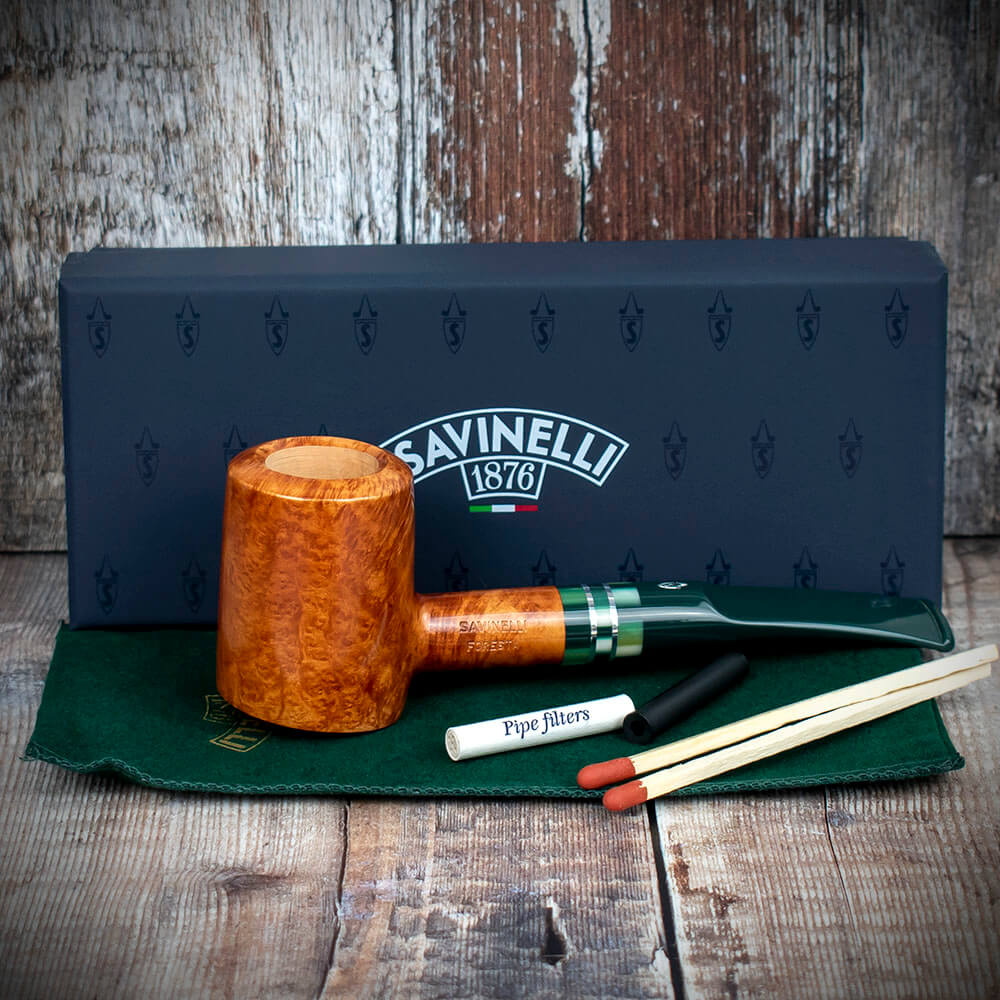 Savinelli Foresta Smooth Natural 310 - 6mm Briar Pipe - Image 2