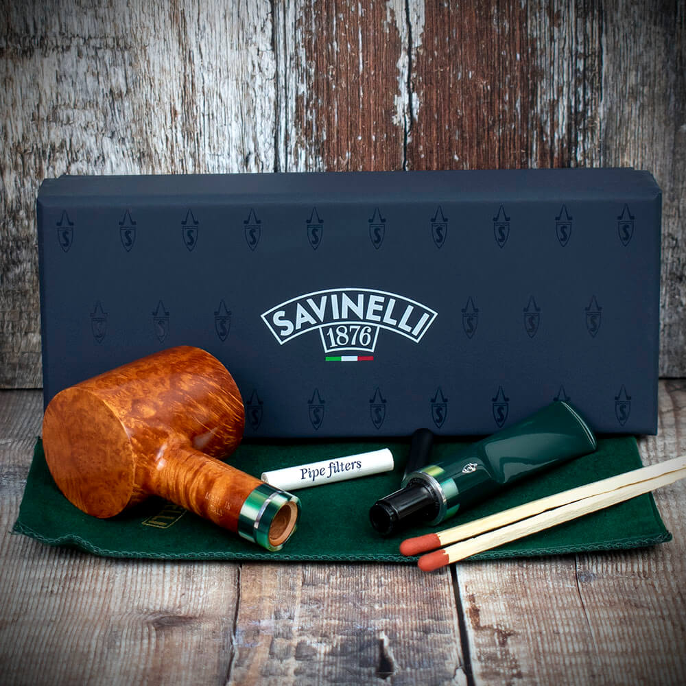 Savinelli Foresta Smooth Natural 310 - 6mm Briar Pipe - Image 4