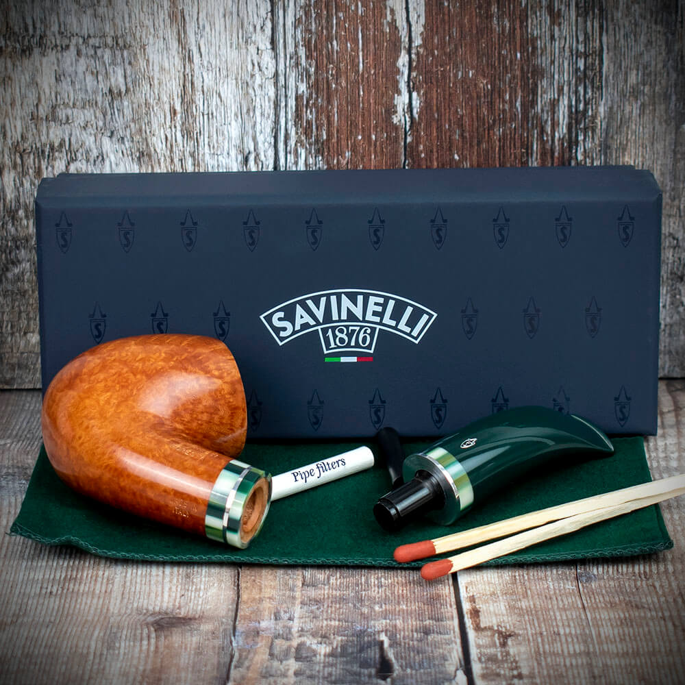 Savinelli Foresta Smooth Natural 616 - 6mm Briar Pipe - Image 4
