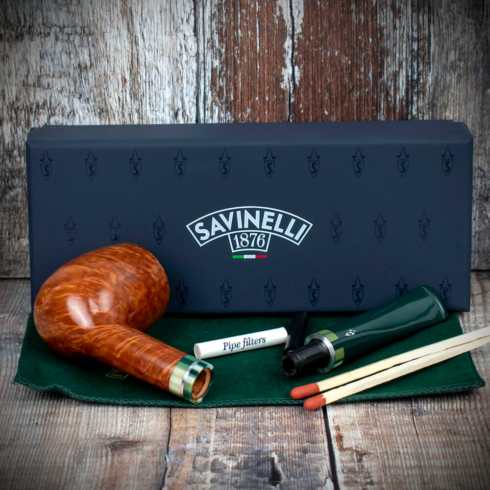 Savinelli Foresta Smooth Natural 111 - 6mm Briar Pipe - Image 4