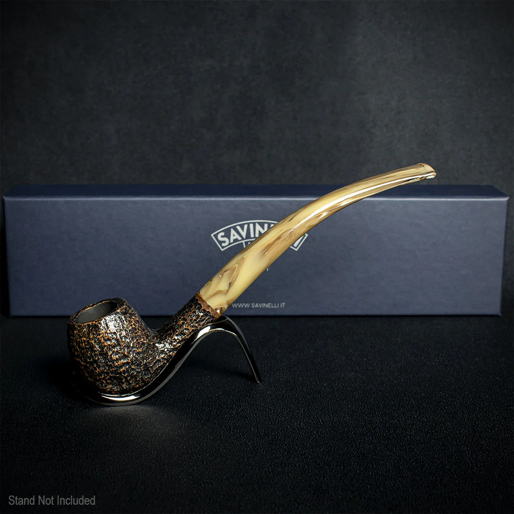 Savinelli Ginger's Favourite Rustic Brown Briar Pipe - 626 6mm - Image 2