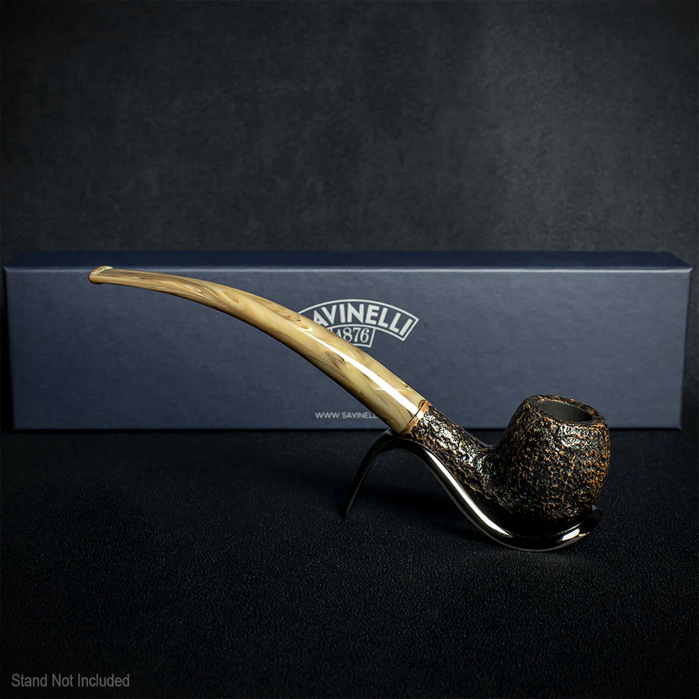 Savinelli Ginger's Favourite Rustic Brown Briar Pipe - 626 6mm - Image 3