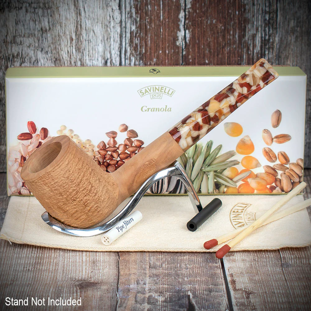 Savinelli Granola Rustic 111 - 6mm Briar Pipe - Image 2
