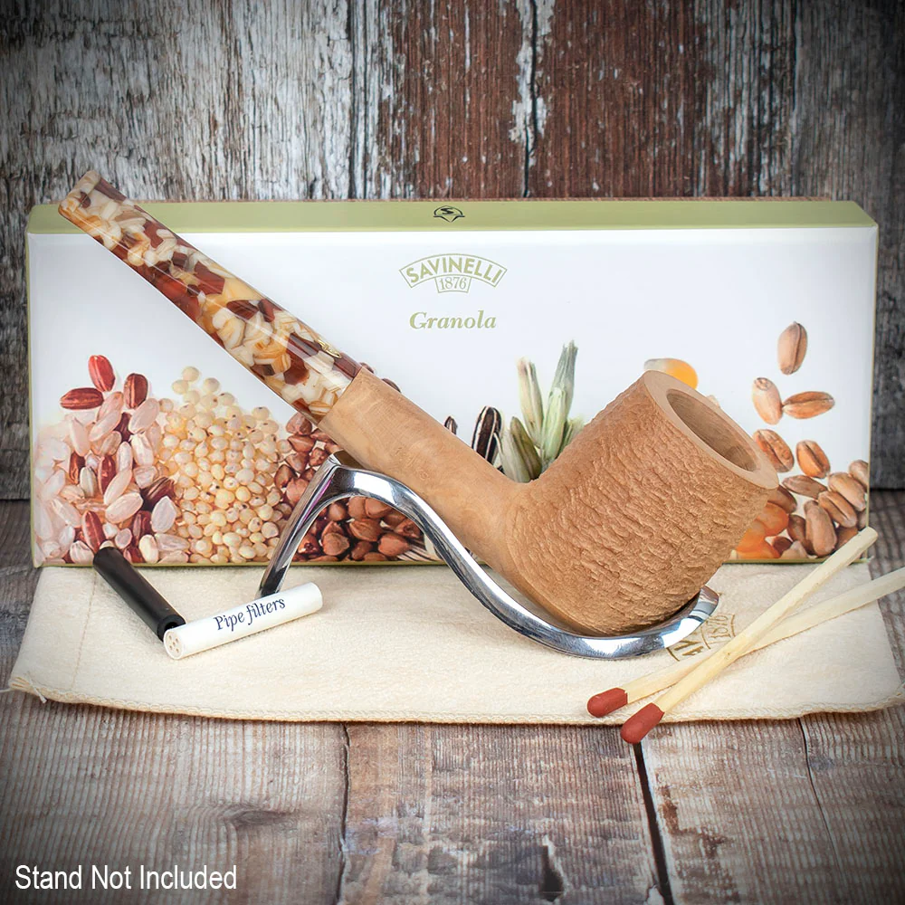 Savinelli Granola Rustic 111 - 6mm Briar Pipe - Image 3