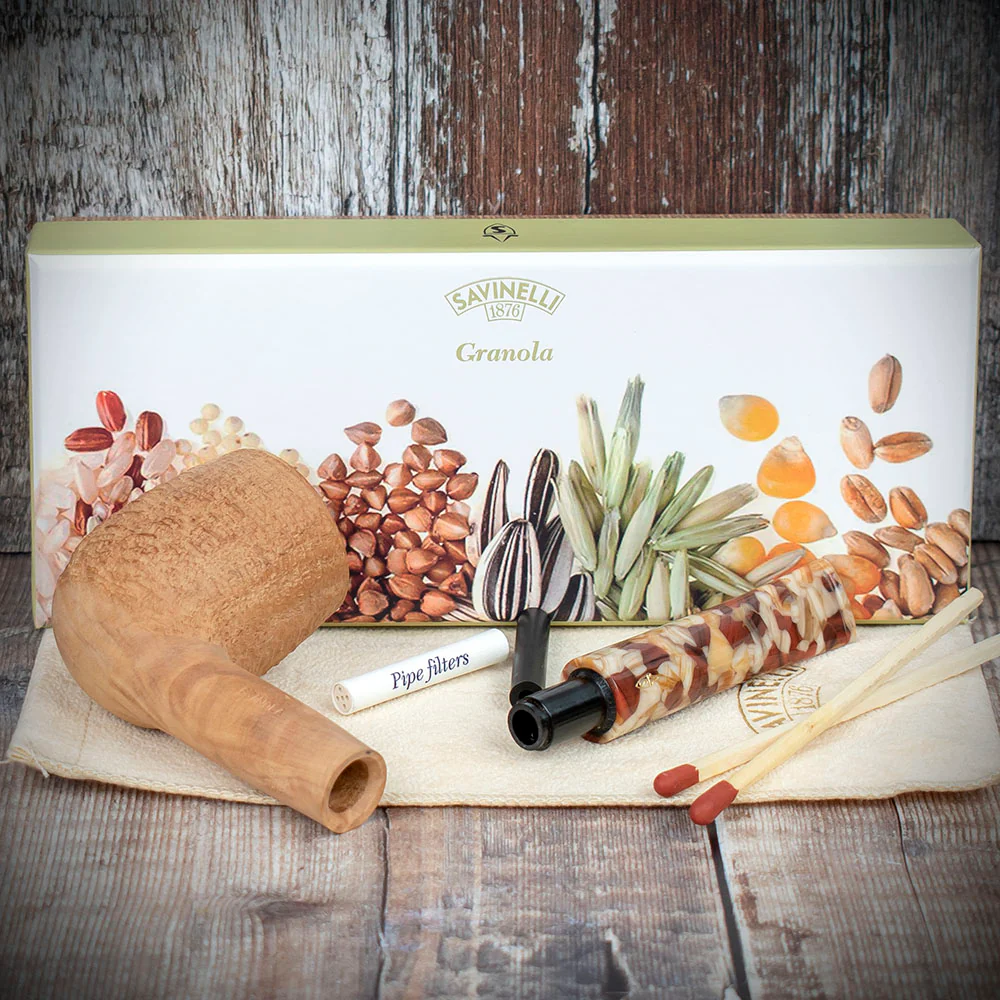 Savinelli Granola Rustic 111 - 6mm Briar Pipe - Image 4