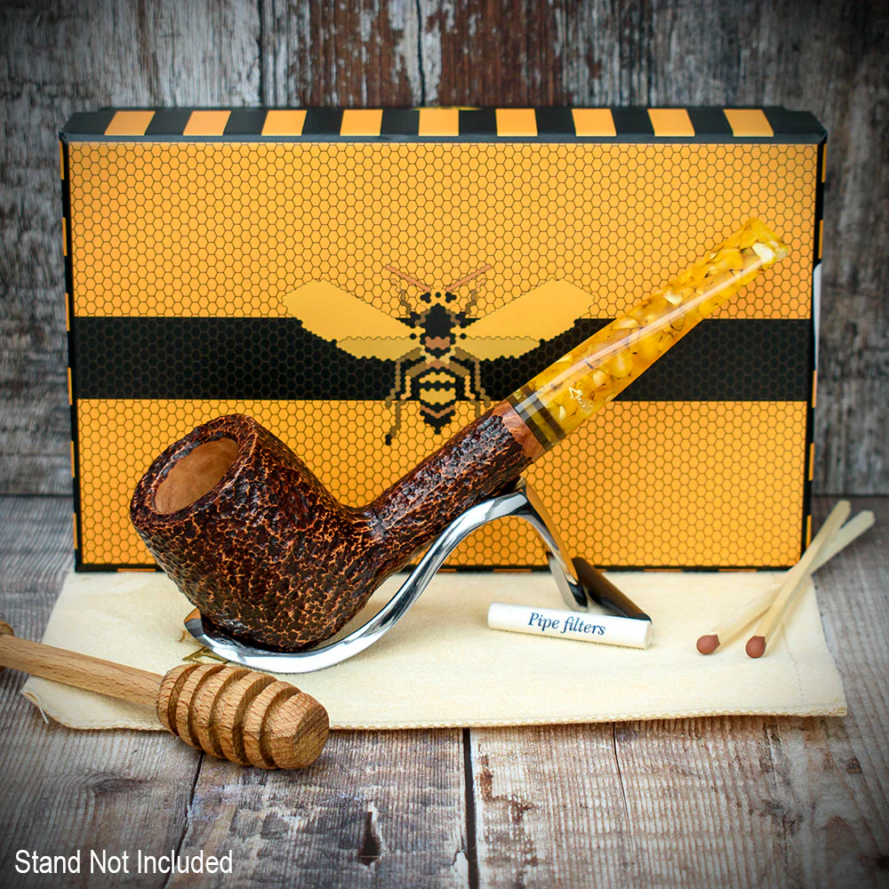 Savinelli Miele Rusticata Brownblast 111 - 6mm Briar Pipe - Image 2