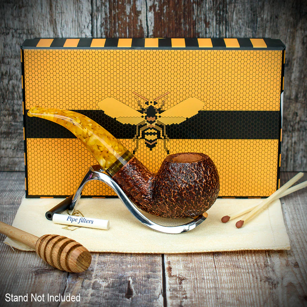 Savinelli Miele Rusticata Brownblast 642 - 6mm Briar Pipe - Image 3