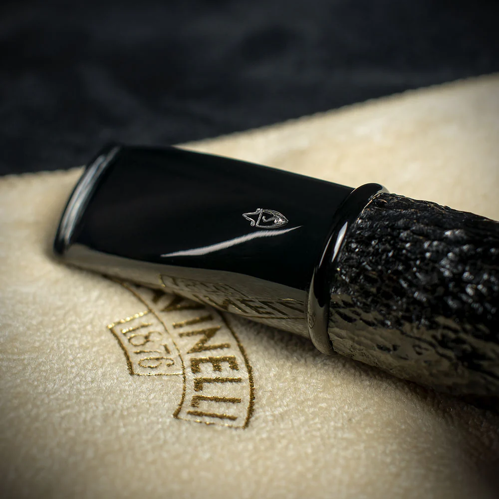 Savinelli Mini - Black Rusticated Briar Smoking Pipe - Shape 321 (6mm) - Image 6