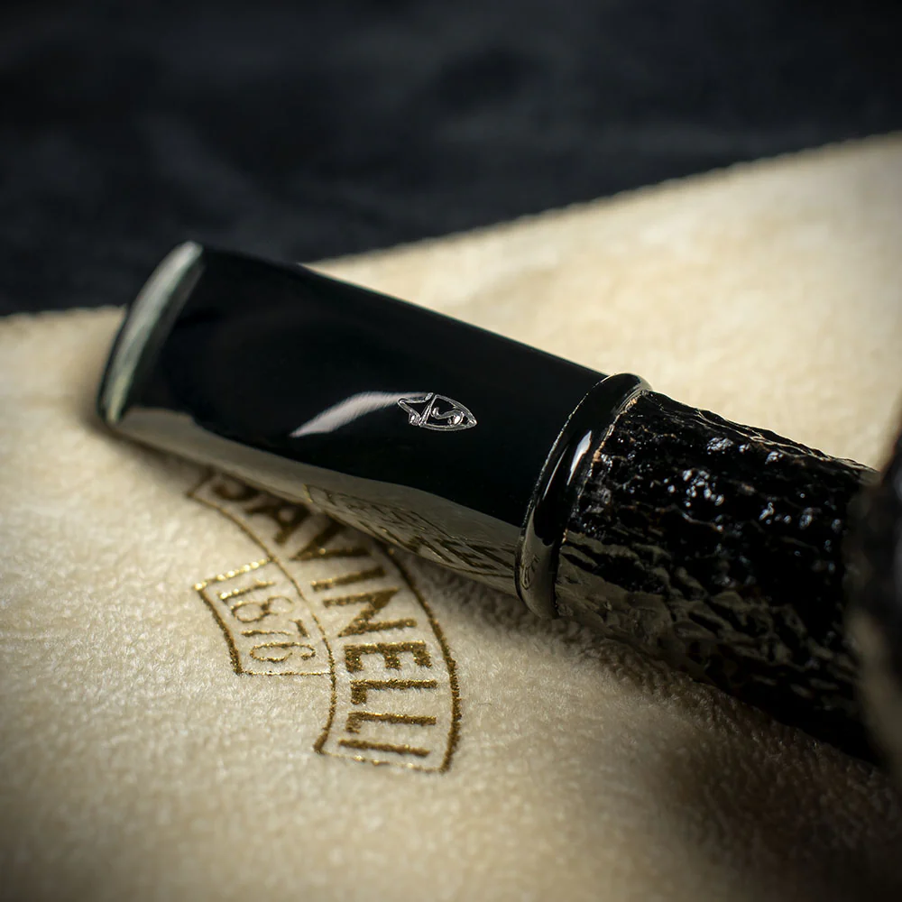 Savinelli Mini - Black Rusticated Briar Smoking Pipe - Shape 626 (6mm) - Image 6