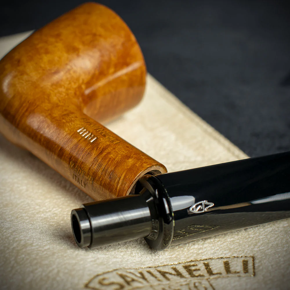 Savinelli Mini - Smooth Briar Smoking Pipe - Shape 409 (6mm) - Image 4