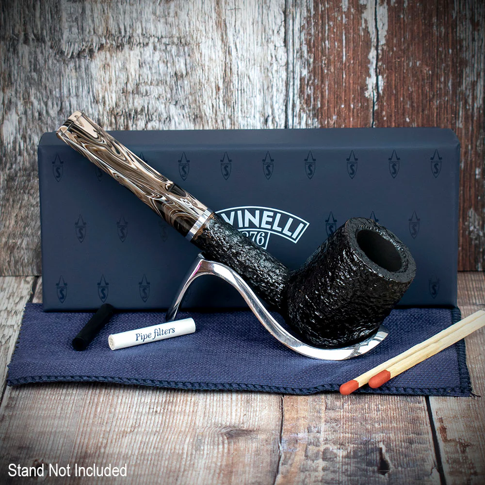 Savinelli Morellina Rustic Black 114R - 6mm Briar Pipe - Image 3