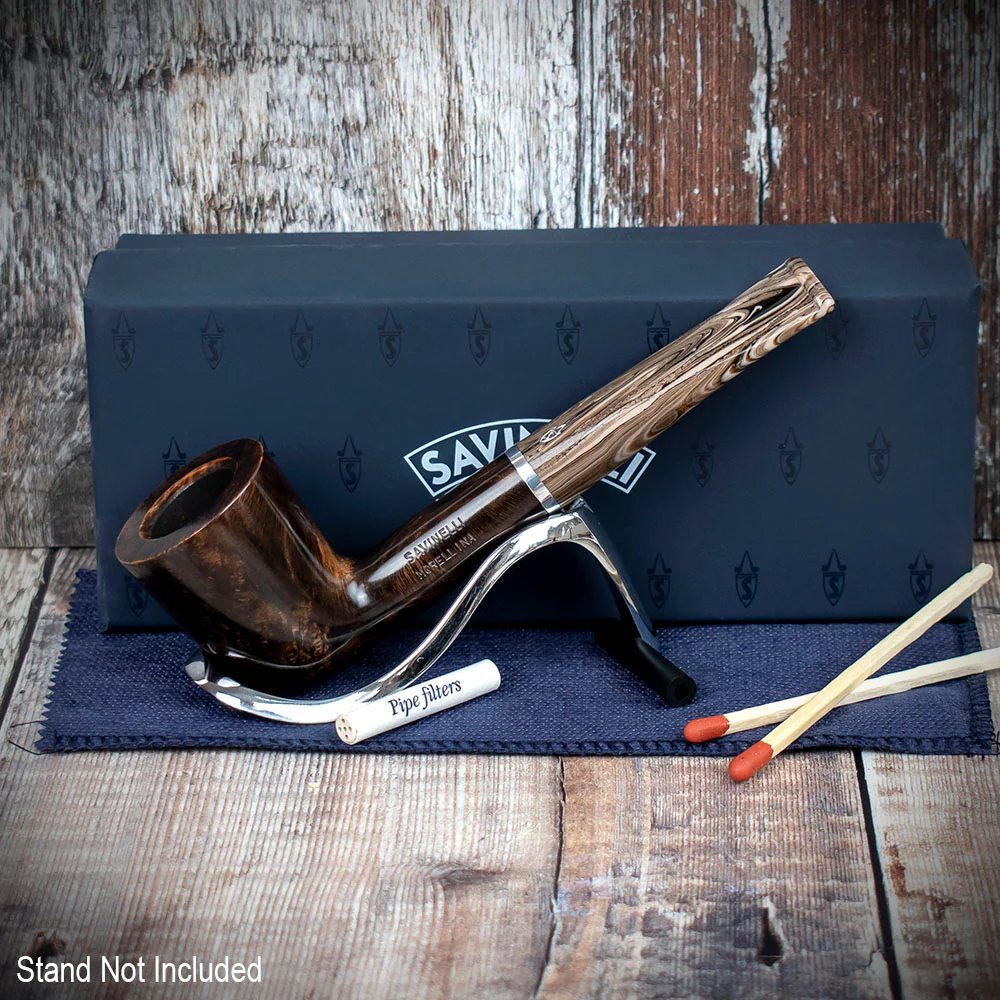 Savinelli Morellina Smooth Brown 409 - 6mm Briar Pipe - Image 2