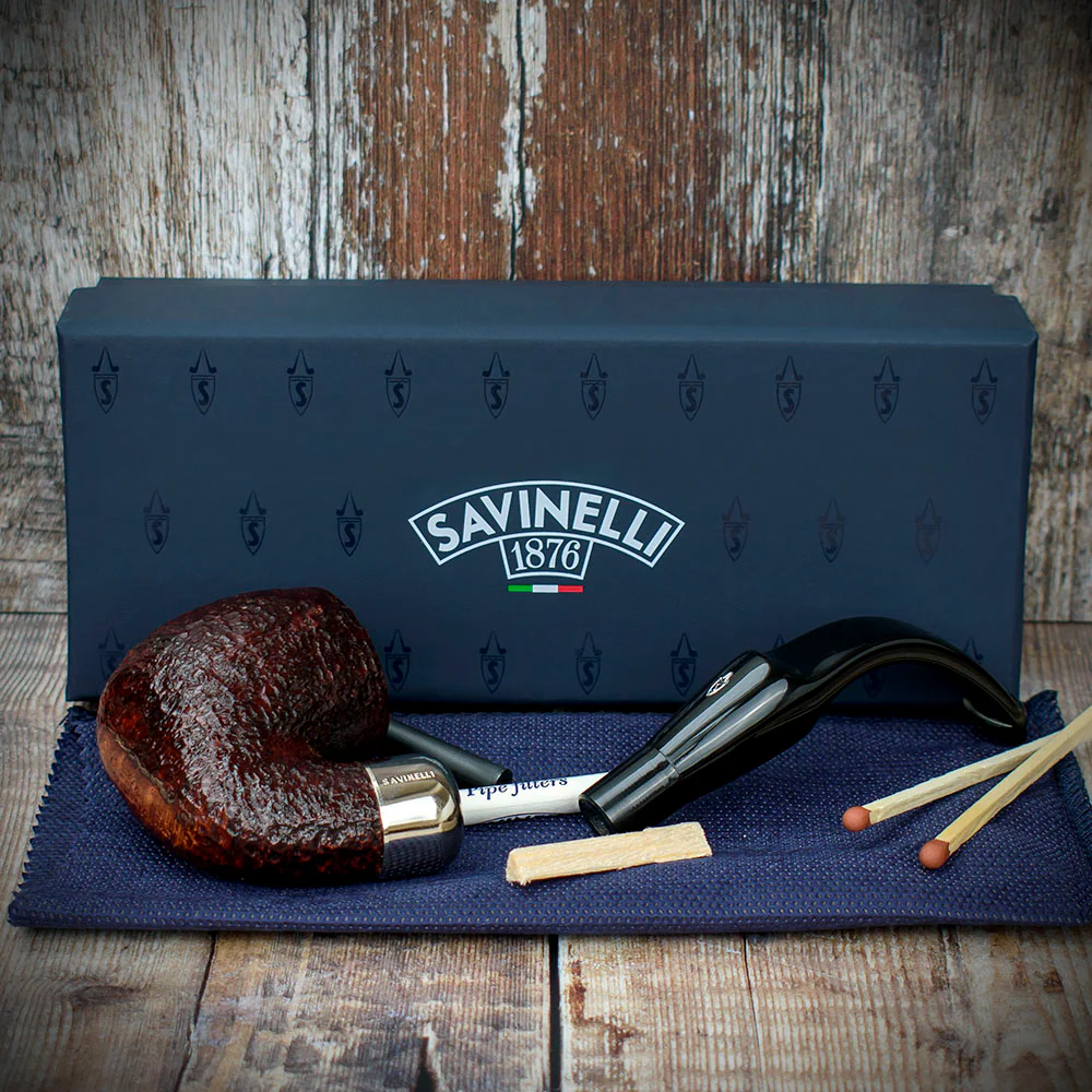 Savinelli New Dry System Rustic 614 - 6mm Briar Pipe - Image 4