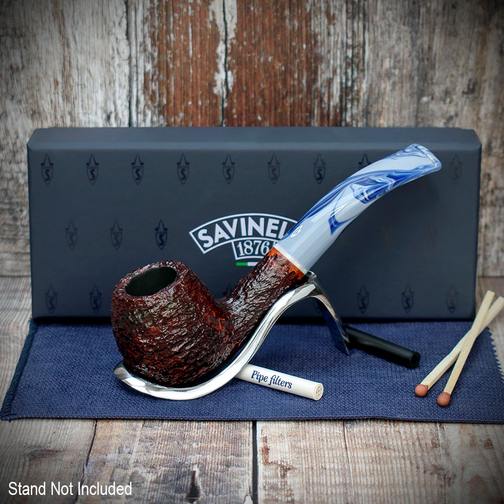 Savinelli Oceano Rusticated 626 - 6mm Briar Pipe - Image 2