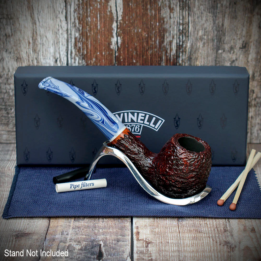 Savinelli Oceano Rusticated 626 - 6mm Briar Pipe - Image 3