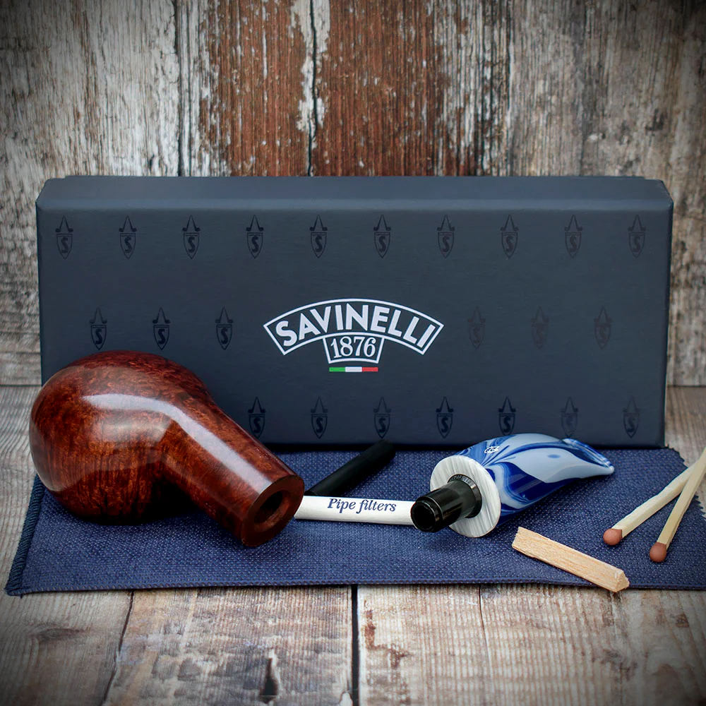 Savinelli Oceano Smooth 320 - 6mm Briar Pipe - Image 4