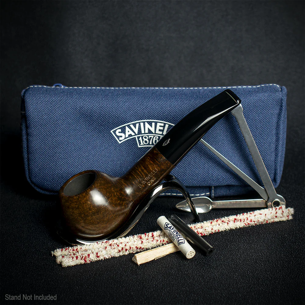 Savinelli One Smooth Brown 321 Pipe Starter Kit - Image 2
