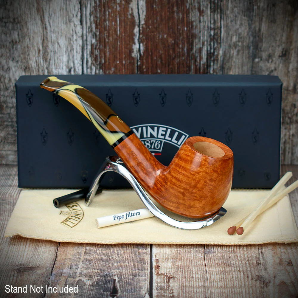 Savinelli Paloma Smooth Brown 677 - 6mm Briar Pipe - Image 3