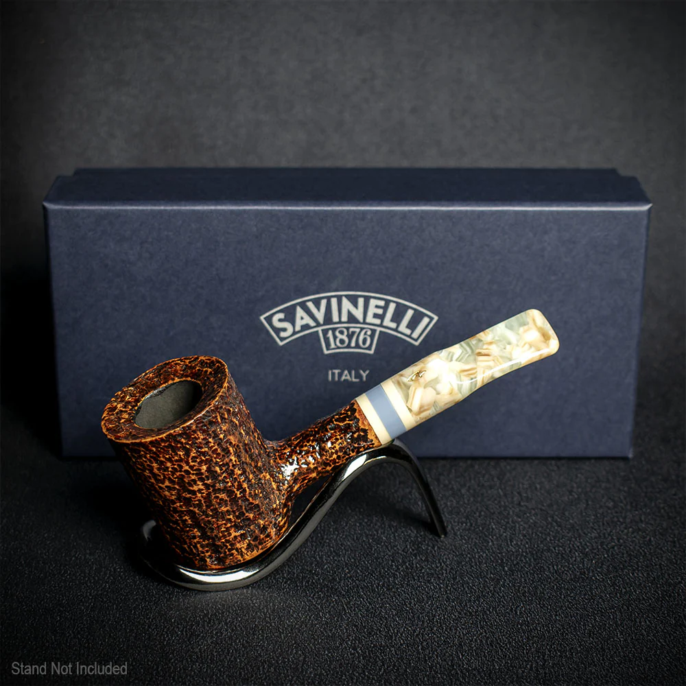 Savinelli Sasso Rusticated 311 - 6mm Briar Pipe - Image 2