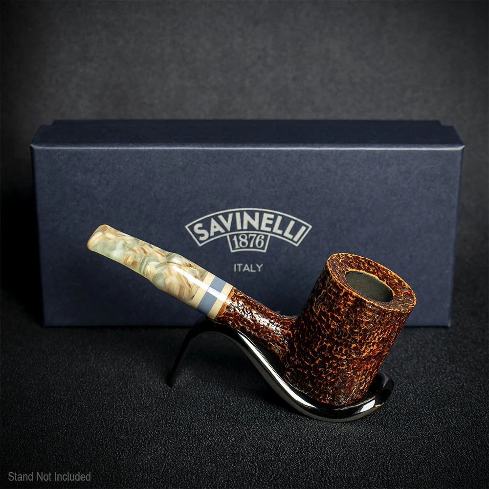 Savinelli Sasso Rusticated 311 - 6mm Briar Pipe - Image 3