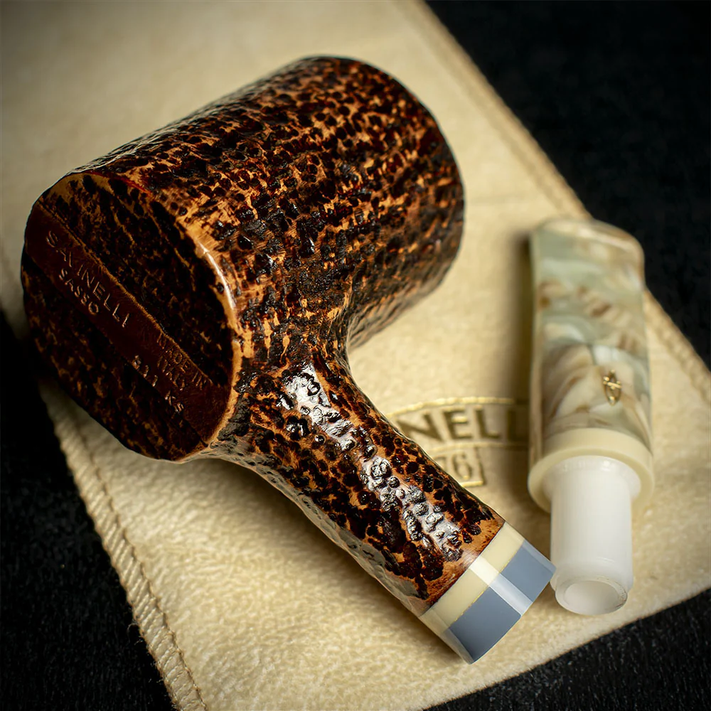 Savinelli Sasso Rusticated 311 - 6mm Briar Pipe - Image 4