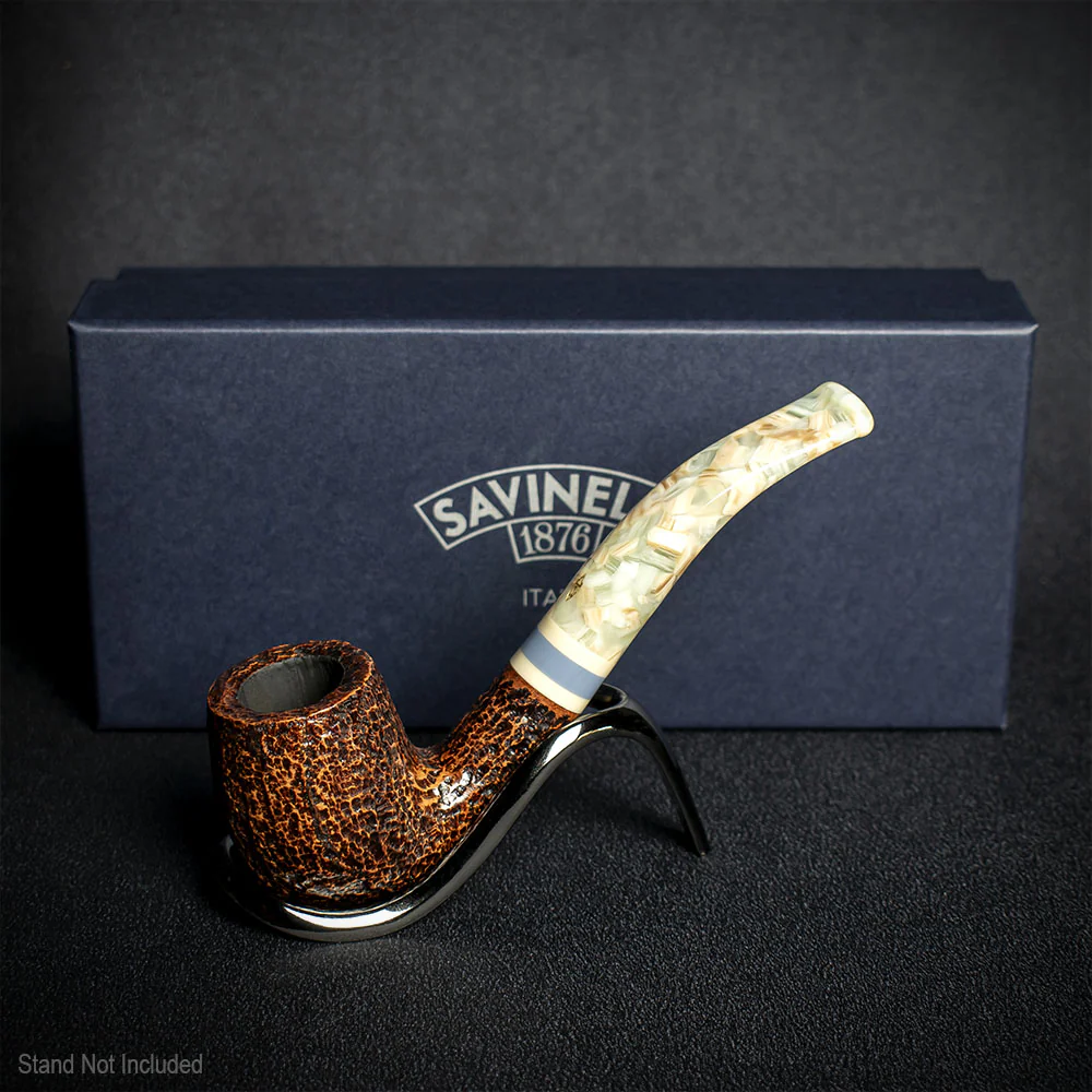 Savinelli Sasso Rusticated 601 - 6mm Briar Pipe - Image 2