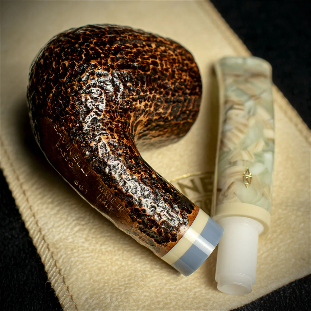 Savinelli Sasso Rusticated 601 - 6mm Briar Pipe - Image 4