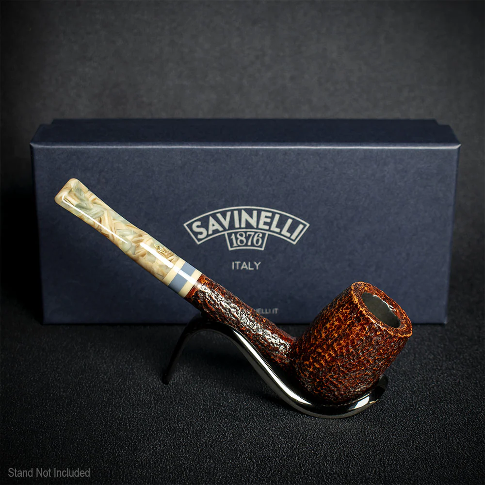 Savinelli Sasso Rusticated 701 - 6mm Briar Pipe - Image 3