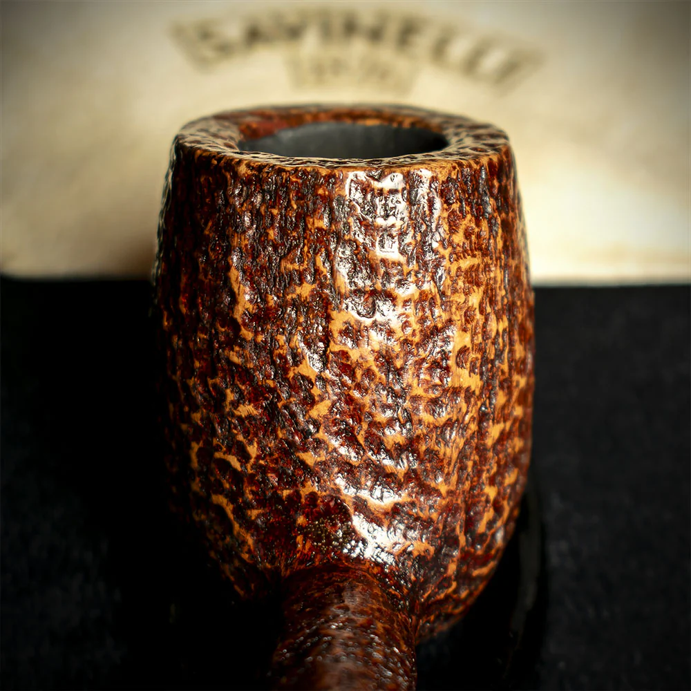 Savinelli Sasso Rusticated 701 - 6mm Briar Pipe - Image 7
