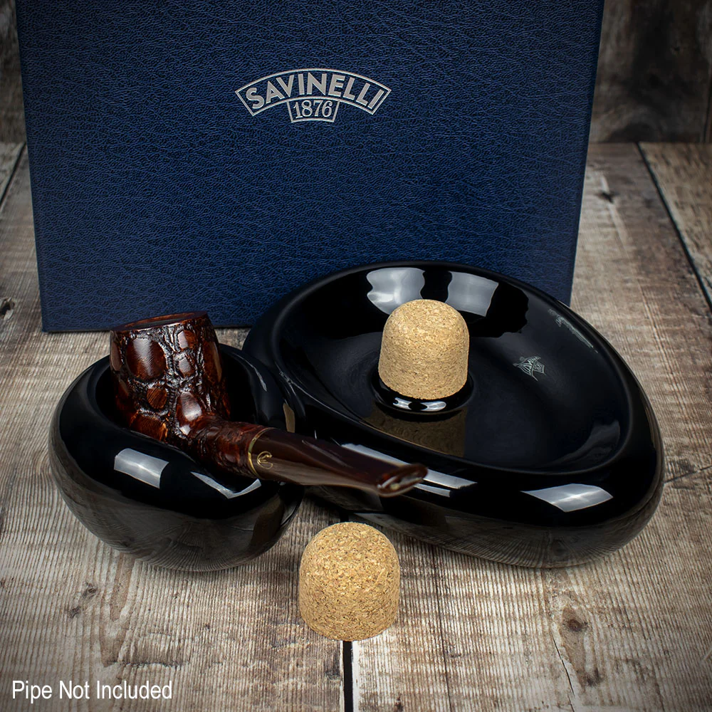 Savinelli Sidecar Pipe Smokers Ashtray/Rest Black - Image 2