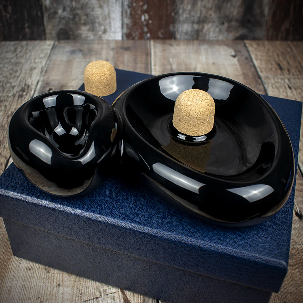 Savinelli Sidecar Pipe Smokers Ashtray/Rest Black - Image 3