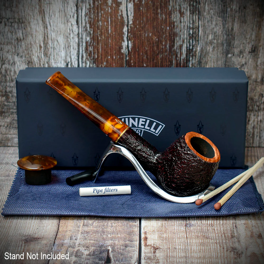 Savinelli Tortuga Rustic Shape No.207 - 6mm Briar Pipe - Image 3