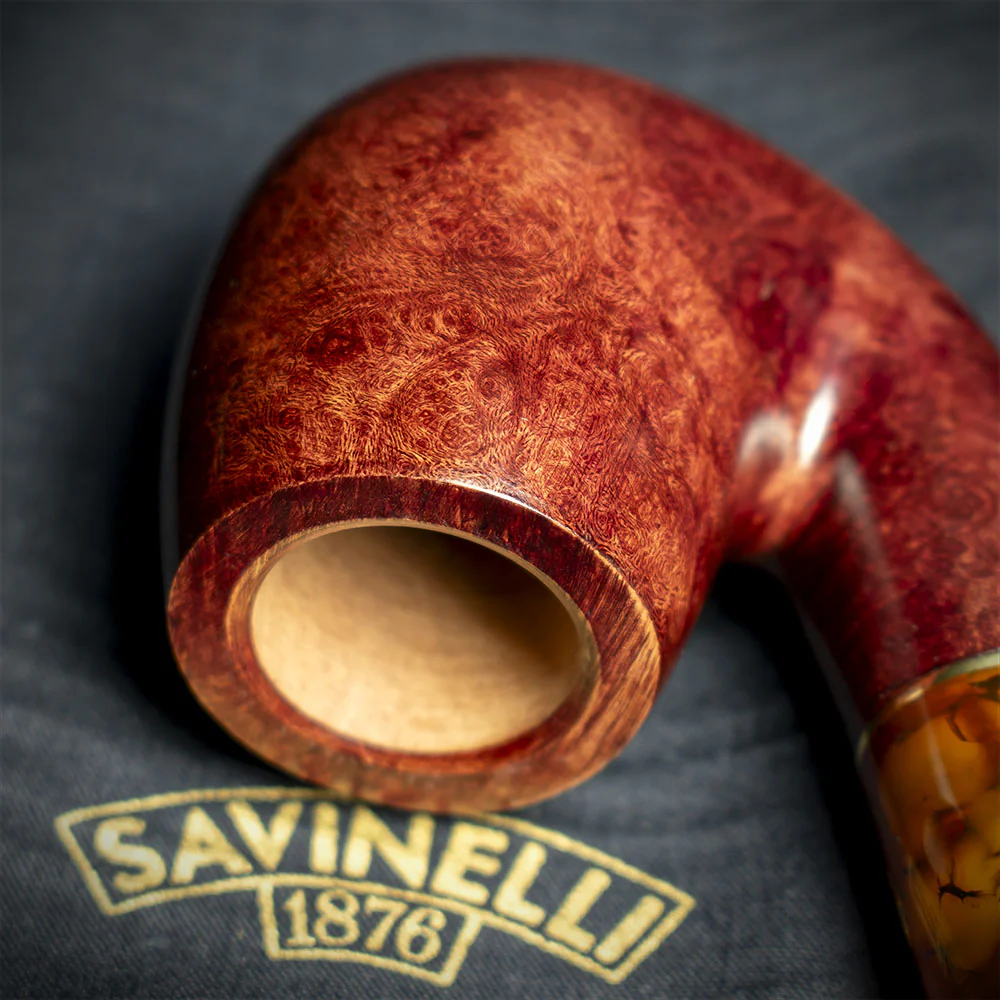 Savinelli Tortuga Smooth Shape No. 614 - 6mm Briar Pipe - Image 5