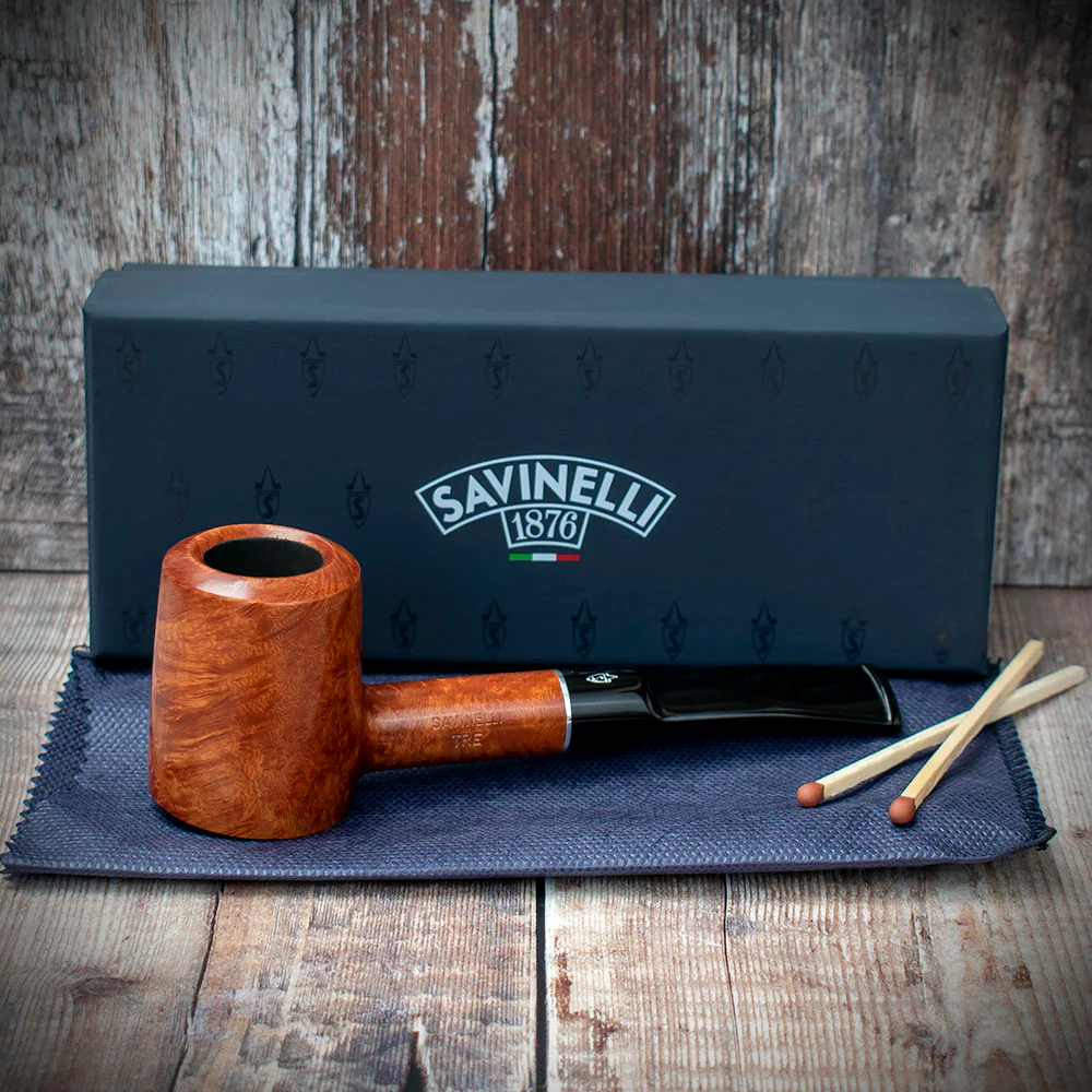 Savinelli Tre Smooth Briar Pipe - 310 - Image 2