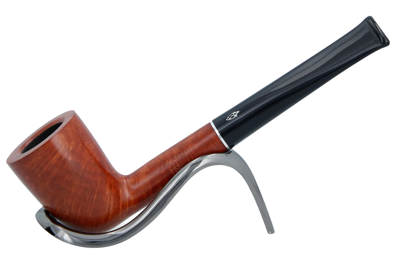 Savinelli Tre Smooth Briar Pipe - 401