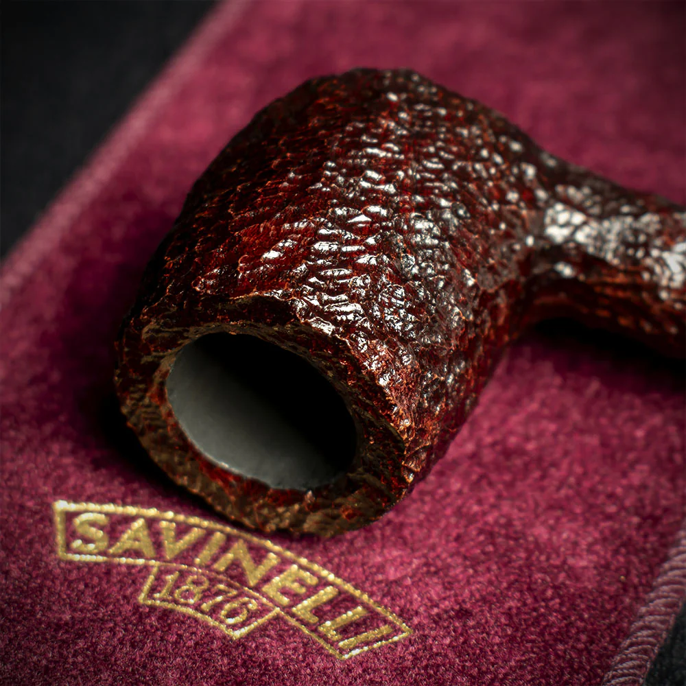 Savinelli Vigna Rusticata Bordeaux 128 - 6mm Briar Pipe - Image 5