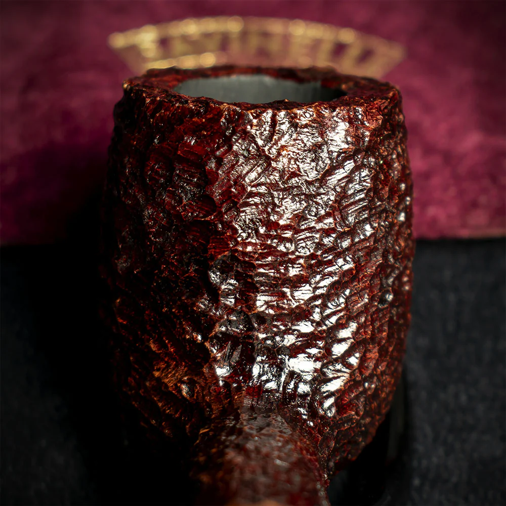 Savinelli Vigna Rusticata Bordeaux 128 - 6mm Briar Pipe - Image 7