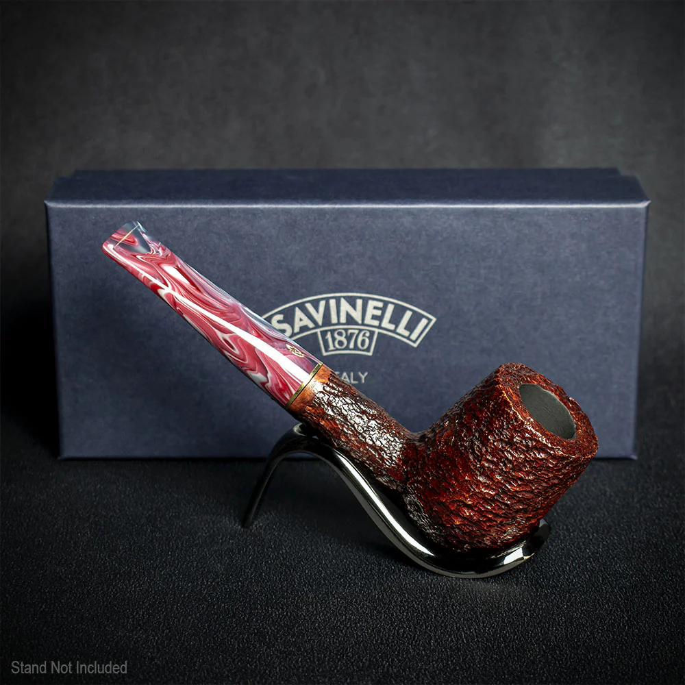 Savinelli Vigna Rusticata Bordeaux 141 - 6mm Briar Pipe - Image 3