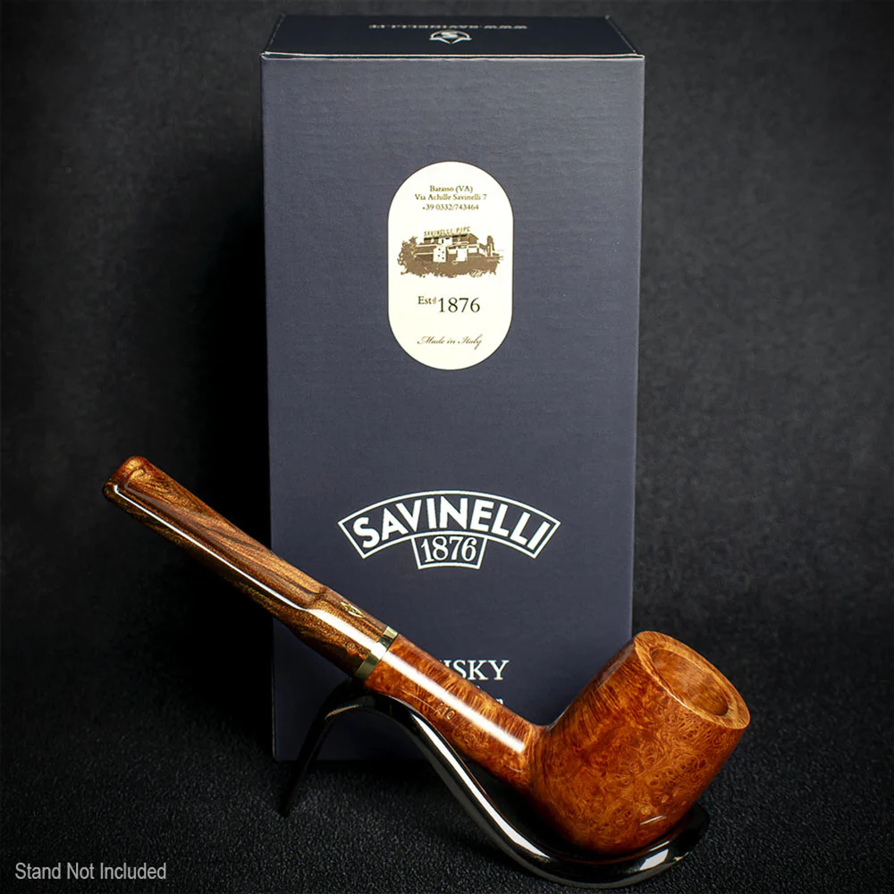 Savinelli Whiskey Natural Smooth 110 - 6mm Briar Pipe - Image 3