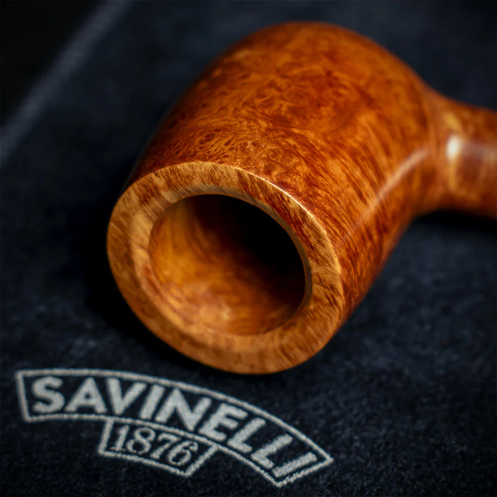 Savinelli Whiskey Natural Smooth 110 - 6mm Briar Pipe - Image 5