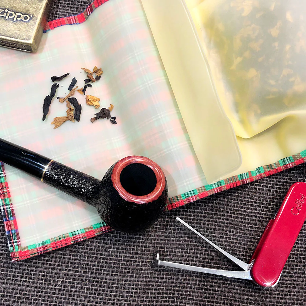 Scotch Plaid (Tartan) Pipe Tobacco Pouch - Green - Image 3