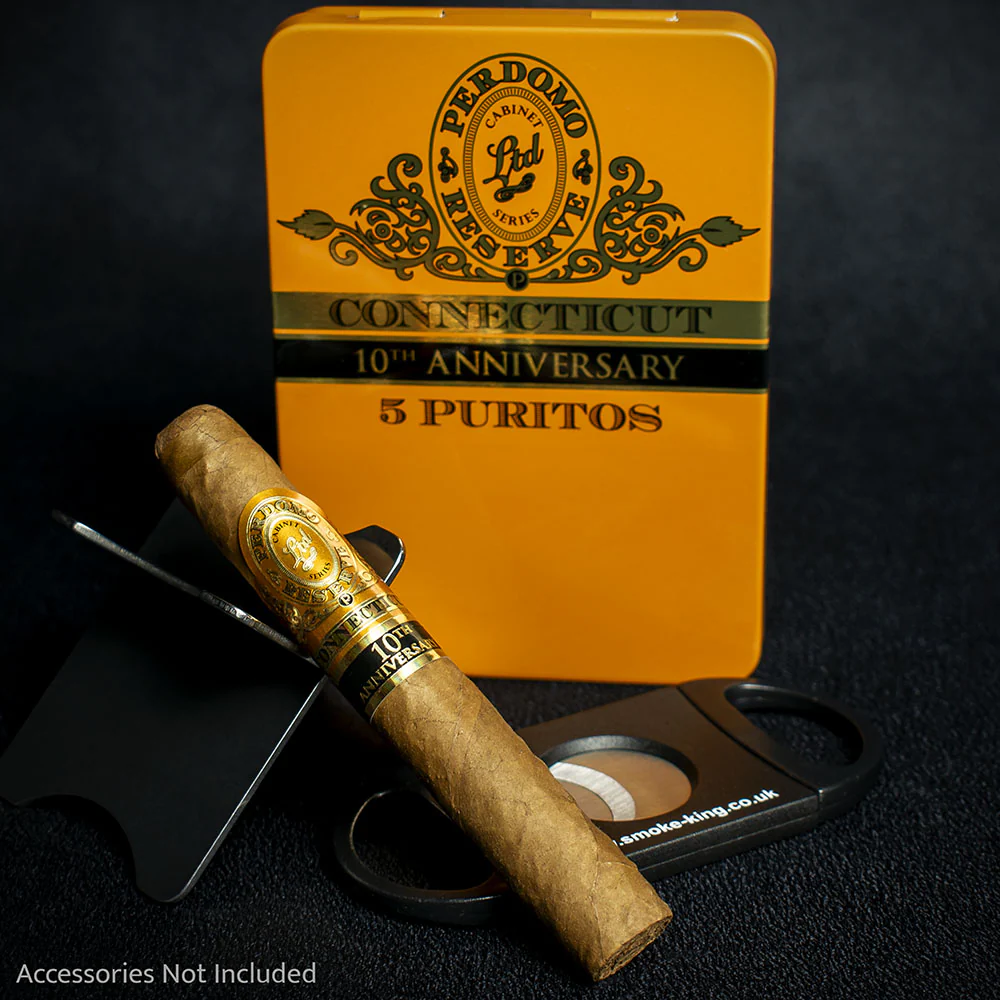 Perdomo 10th Anniversary Connecticut Nicaraguan Puritos Cigar - Single - Image 2