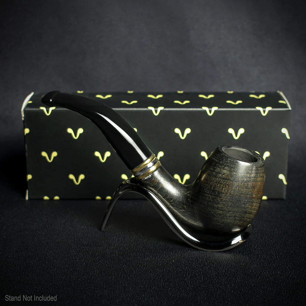 Smoke-King 9mm Black Beechwood Budget Pipe - Bent - Image 3