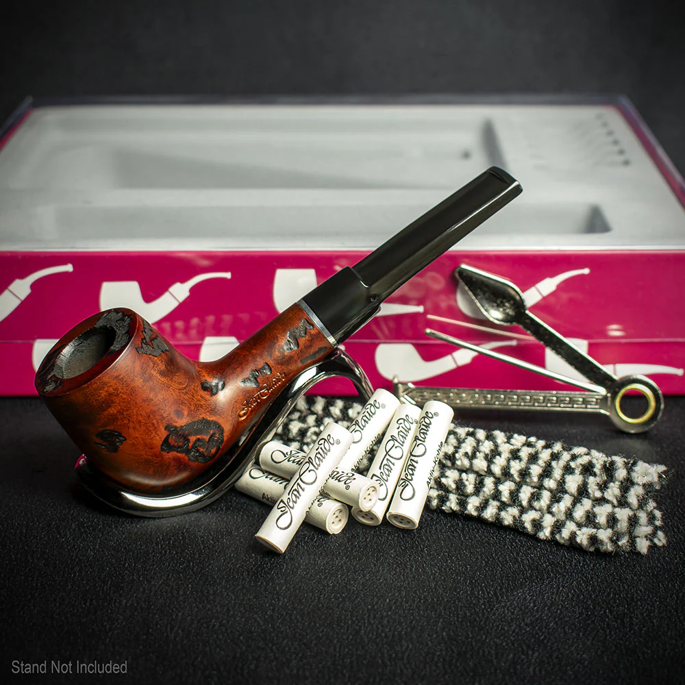 Jean Claude Pipe Smoker's Starter Kit - Straight Rustic Pipe - Image 2