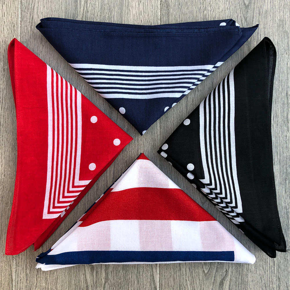 Snuff Handkerchief - Red Stripes & Polka Dots - Image 3