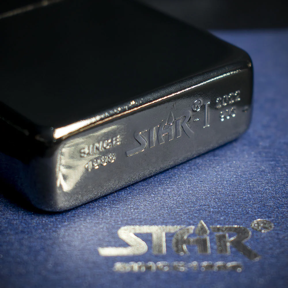 Star Petrol Lighter - Black Ice - Image 6