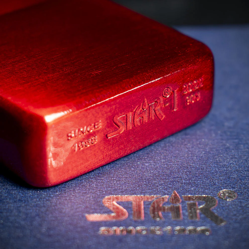Star Petrol Lighter - Red Ice - Image 6