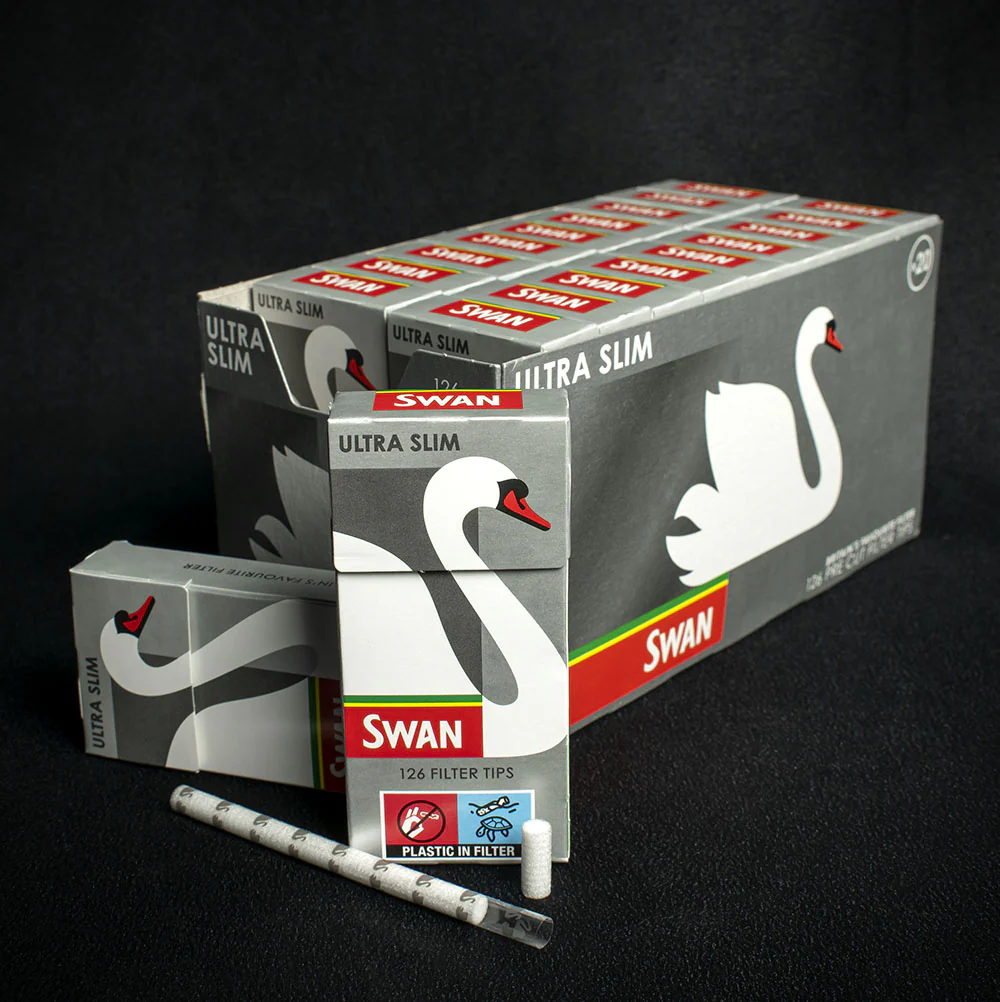 Swan Ultra Slim Silver Filter Tips - 126 - Image 3